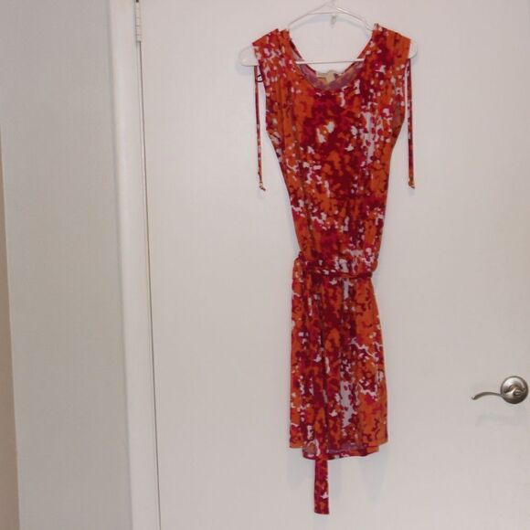 MICHAEL KORS Floral Mini Dress Women Size Medium - Picture 2 of 9